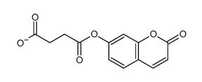 4-oxo-4-(2-oxochromen-7-yl)oxybutanoate Structure