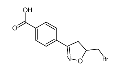 4-[5-(bromomethyl)-4,5-dihydro-1,2-oxazol-3-yl]benzoic acid结构式