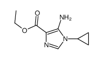 ethyl 5-amino-1-cyclopropyl-1H-imidazole-4-carboxylate structure