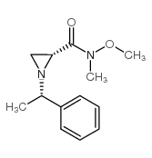 (R)-n-甲氧基-n-甲基-1-((s)-1-苯基乙基)氮丙啶-2-羧酰胺结构式