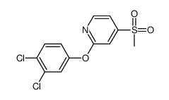 2-(3,4-dichlorophenoxy)-4-methylsulfonylpyridine结构式