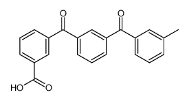 3-methylisophthalophenone-3'-carboxylic acid结构式