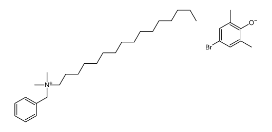 benzyl(hexadecyl)dimethylammonium, salt with 4-bromo-2,6-xylenol (1:1) Structure