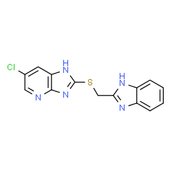 1H-IMIDAZO[4,5-B]PYRIDINE,2-[(1H-BENZIMIDAZOL-2-YLMETHYL)THIO]-6-CHLORO- picture