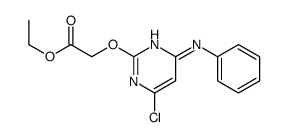 ethyl 2-(4-anilino-6-chloropyrimidin-2-yl)oxyacetate Structure