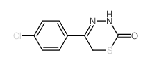 5-(4-chlorophenyl)-3,6-dihydro-1,3,4-thiadiazin-2-one结构式