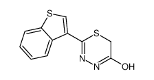 2-(1-benzothiophen-3-yl)-4H-1,3,4-thiadiazin-5-one结构式