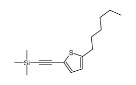 2-(5-hexylthiophen-2-yl)ethynyl-trimethylsilane结构式