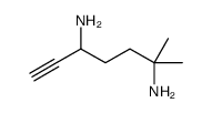 2-methylhept-6-yne-2,5-diamine Structure