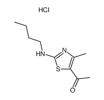 2-(n-Butylamino)-4-methyl-5-acetylthiazole hydrochloride Structure