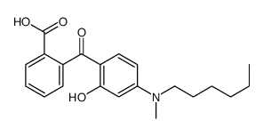 o-[4-(N-Hexyl-N-methylamino)-2-hydroxybenzoyl]benzoic acid Structure