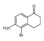 6-amino-5-bromo-3,4-dihydronaphthalen-1(2H)-one结构式