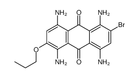 1,4,5,8-tetraamino-2-bromo-6-propoxyanthracene-9,10-dione Structure