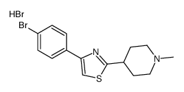 4-(4-bromophenyl)-2-(1-methylpiperidin-4-yl)-1,3-thiazole,hydrobromide结构式