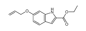 ethyl 6-prop-2-enoxy-1H-indole-2-carboxylate结构式