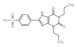 1,3-DIPROPYL-8-P-SULFOPHENYLXANTHINE Structure