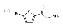2-amino-1-(5-bromothiophen-2-yl)ethanone,hydrochloride结构式
