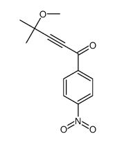 4-methoxy-4-methyl-1-(4-nitrophenyl)pent-2-yn-1-one结构式