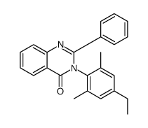 3-(4-ethyl-2,6-dimethylphenyl)-2-phenylquinazolin-4-one结构式