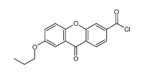 9-oxo-7-propoxyxanthene-3-carbonyl chloride Structure