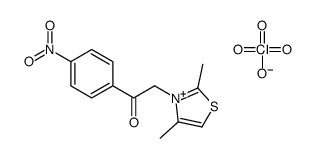 2-(2,4-dimethyl-1,3-thiazol-3-ium-3-yl)-1-(4-nitrophenyl)ethanone,perchlorate结构式