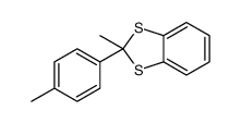2-methyl-2-(4-methylphenyl)-1,3-benzodithiole结构式