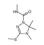 4,5,5-Trimethyl-3-methylsulfanyl-4,5-dihydro-[1,2,4]triazole-1-carboxylic acid methylamide Structure