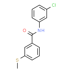 Benzamide, N-(3-chlorophenyl)-3-(methylthio)- Structure
