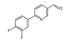 6-(3,4-Difluorophenyl)-3-pyridinecarbaldehyde Structure