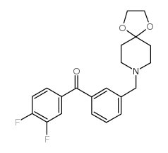 3,4-二氟-3'-[8-(1,4-二恶-8-氮杂螺-[4.5]癸基)甲基]苯甲酮图片