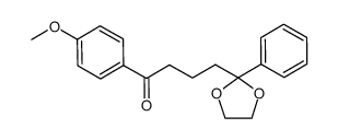 1-(4-methoxyphenyl)-4-(2-phenyl[1,3]dioxolan-2-yl)butan-1-one Structure