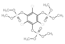 1,3,5-trichloro-2,4,6-tris(dimethoxyphosphoryloxy)benzene structure