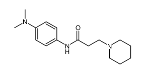 N-[4-(dimethylamino)phenyl]-3-piperidin-1-ylpropanamide Structure