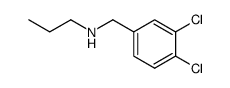 (3,4-dichlorobenzyl)propylamine Structure