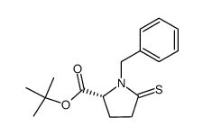 (R)-1-benzyl-5-thioxoproline tert-butyl ester结构式
