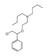 N-butyl-N-[2-(2-chloro-1-phenylethoxy)ethyl]butan-1-amine Structure