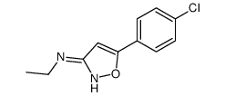 5-(4-chlorophenyl)-N-ethyl-1,2-oxazol-3-amine结构式