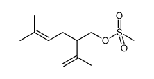 2-isopropenyl-5-methyl-4-hexene-1-yl methanesulfonate Structure