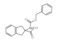 2-Cbz-氨基茚满-2-羧酸结构式