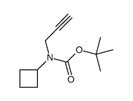 tert-butyl N-cyclobutyl-N-prop-2-ynylcarbamate结构式