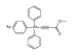 gold,(3-methoxy-3-oxoprop-1-ynyl)-triphenylphosphanium结构式