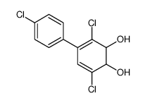 3,6-dichloro-4-(4-chlorophenyl)cyclohexa-3,5-diene-1,2-diol结构式