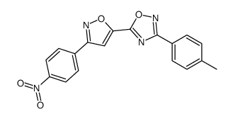 3-(4-methylphenyl)-5-[3-(4-nitrophenyl)-1,2-oxazol-5-yl]-1,2,4-oxadiazole Structure