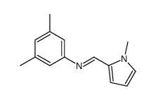 N-(3,5-dimethylphenyl)-1-(1-methylpyrrol-2-yl)methanimine Structure