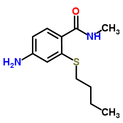 4-Amino-2-(butylsulfanyl)-N-methylbenzamide Structure