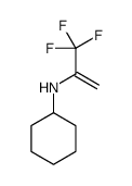 N-(3,3,3-trifluoroprop-1-en-2-yl)cyclohexanamine结构式
