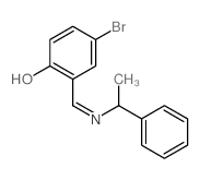 Phenol,4-bromo-2-[[(1-phenylethyl)imino]methyl]- picture
