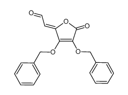 (Z)-(3,4-di-O-benzyl-5-oxo-5H-furan-2-ylidene)-acetaldehyde Structure