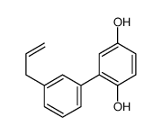 2-(3-prop-2-enylphenyl)benzene-1,4-diol结构式