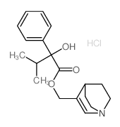 Mandelic acid, alpha-isopropyl-, (1-azabicyclo(2.2.2.)oct-2-en-3-yl)methyl ester, hydrochloride结构式